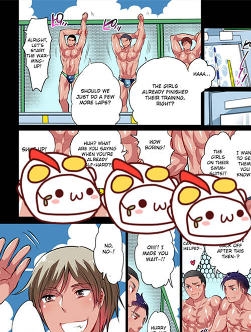 图片[2]-[筋ro漫画] [发布漫画] 《ホモ堕ち学園 体x部水泳部》[HONEY QP (命わずか)][英文]-基腐天堂